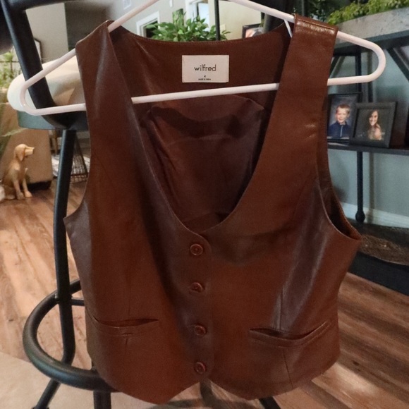 Wilfred Tops - Brown wilfred vest, perfect condition